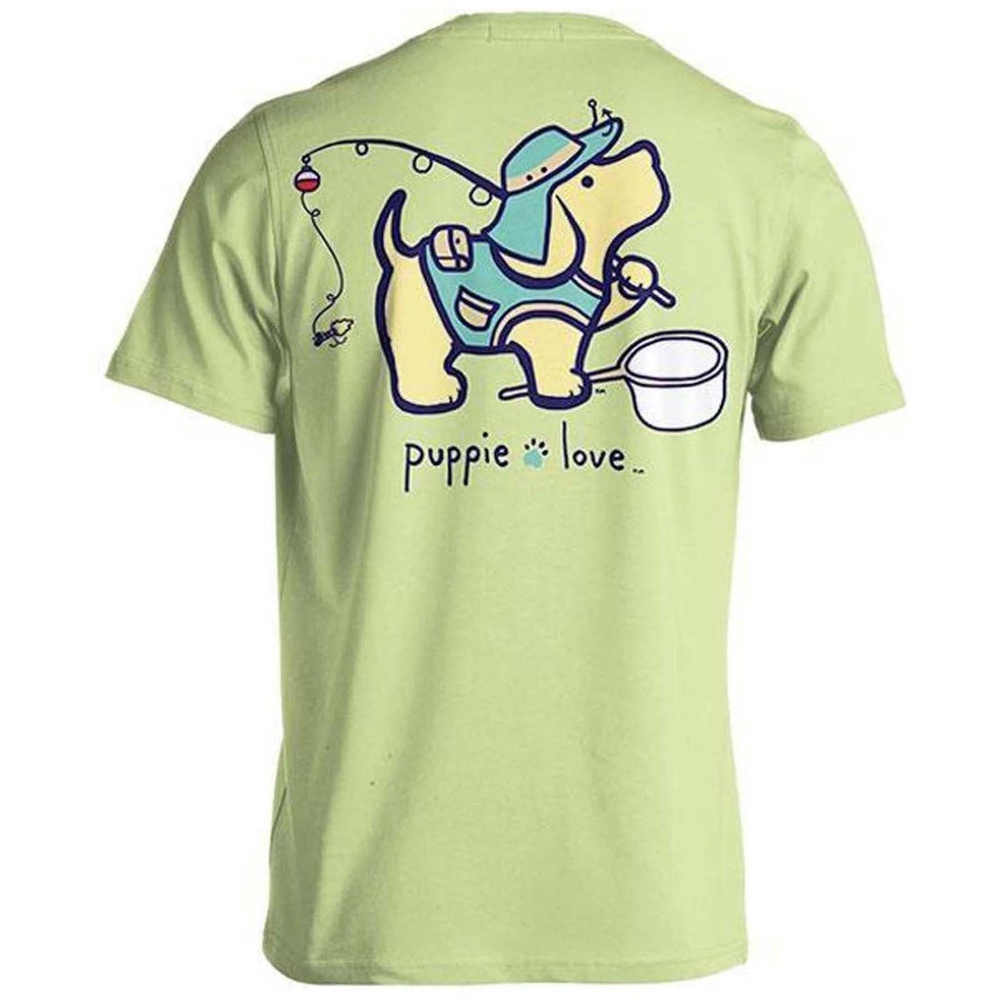 Puppie Love Rescue Dog GONE FISHING PUP T-Shirt